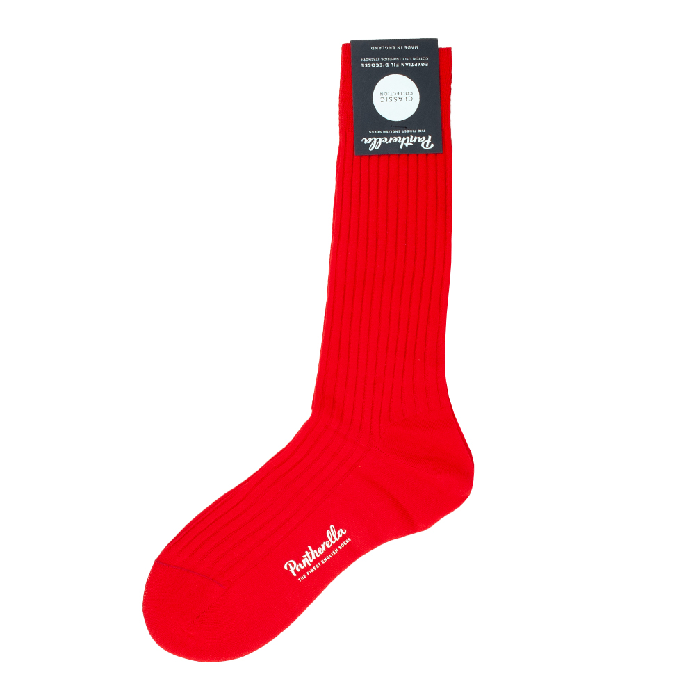 Chaussettes rouges en fil d'Écosse