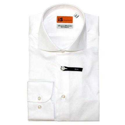 Chemise business blanc col italien