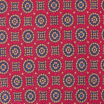 Cravate rouge avec motifs en soie